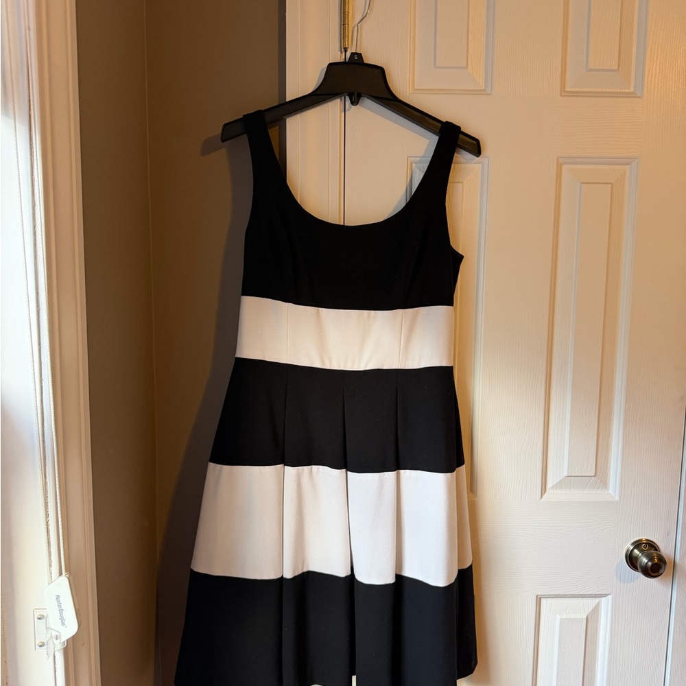 Ralph Lauren Black and White Colorblock Mini Dress